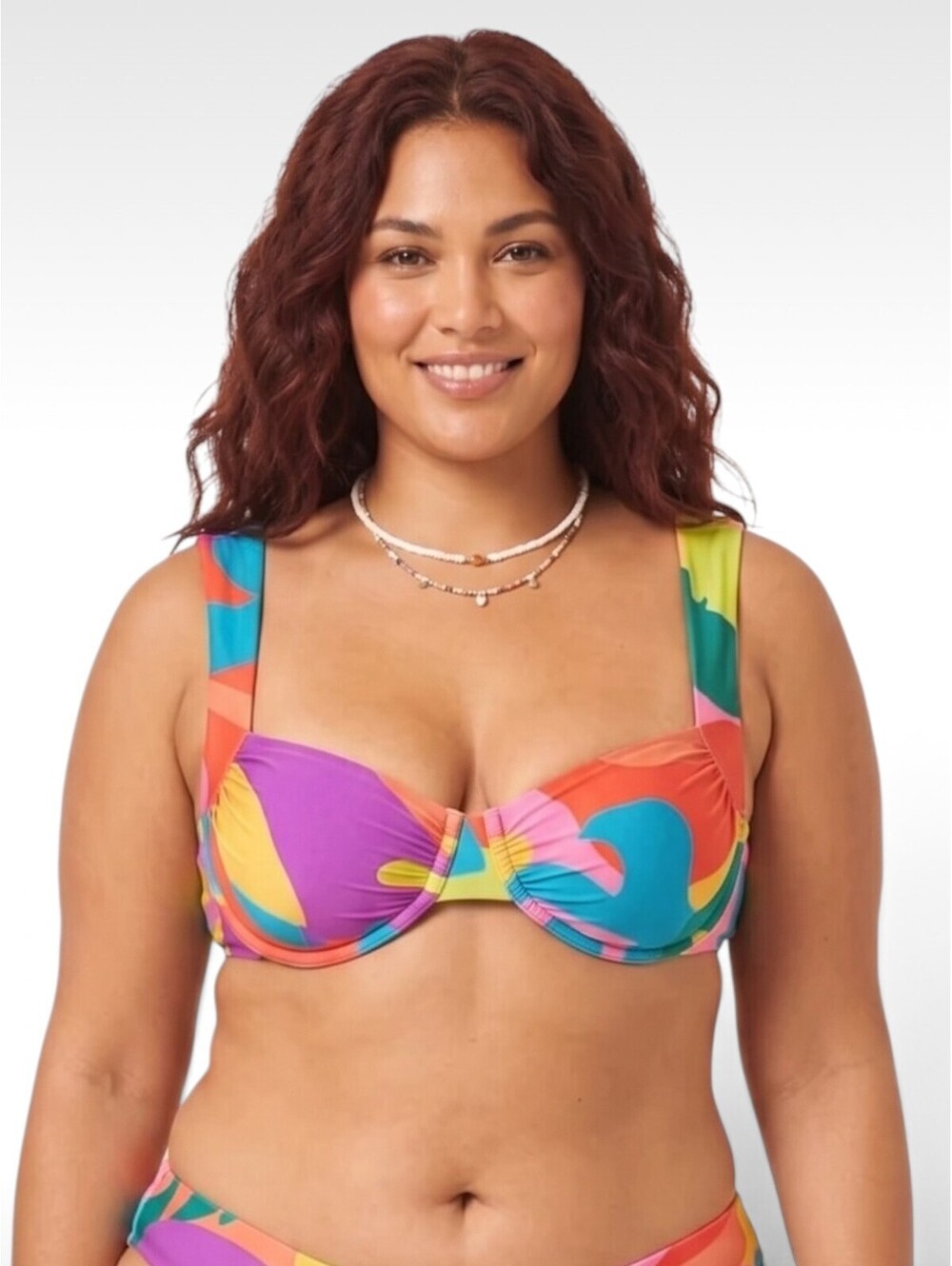 L*Space Stella Underwire Swim Top Copacabana Tropical Floral Bikini Large NWT